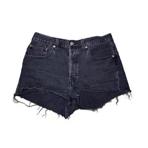 Levi 501 Black Jean Shorts